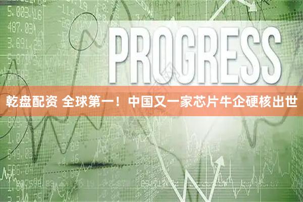 乾盘配资 全球第一!中国又一家芯片牛企硬核出世